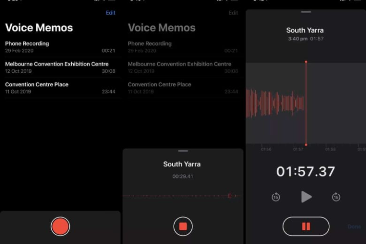 Ghi âm trên iPhone bằng Voice Memos