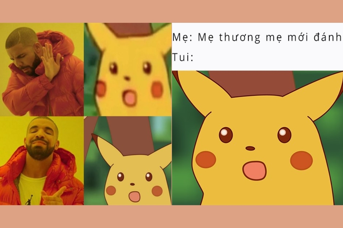 Meme Pikachu hài hước 2