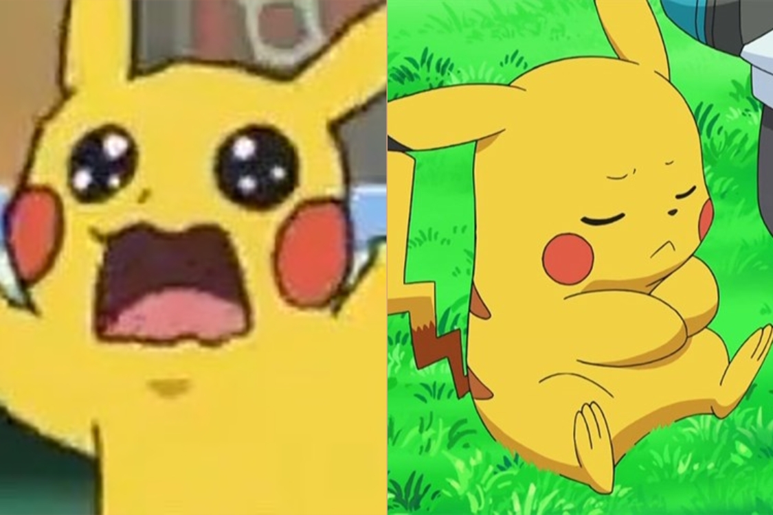 Meme Pikachu ngạc nhiên, tức giận