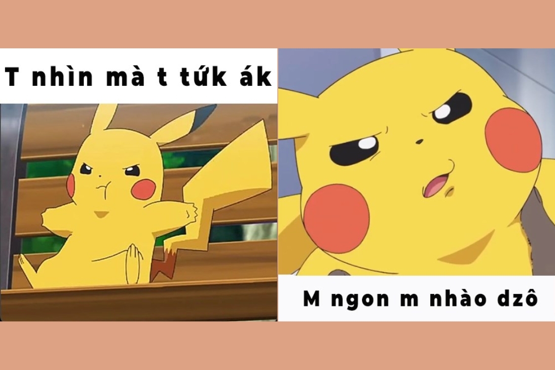 Meme Pikachu ngạc nhiên, tức giận 1