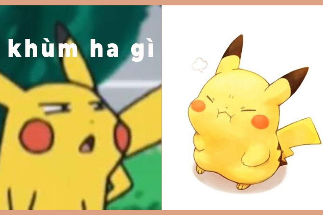 Meme Pikachu ngạc nhiên, tức giận 2