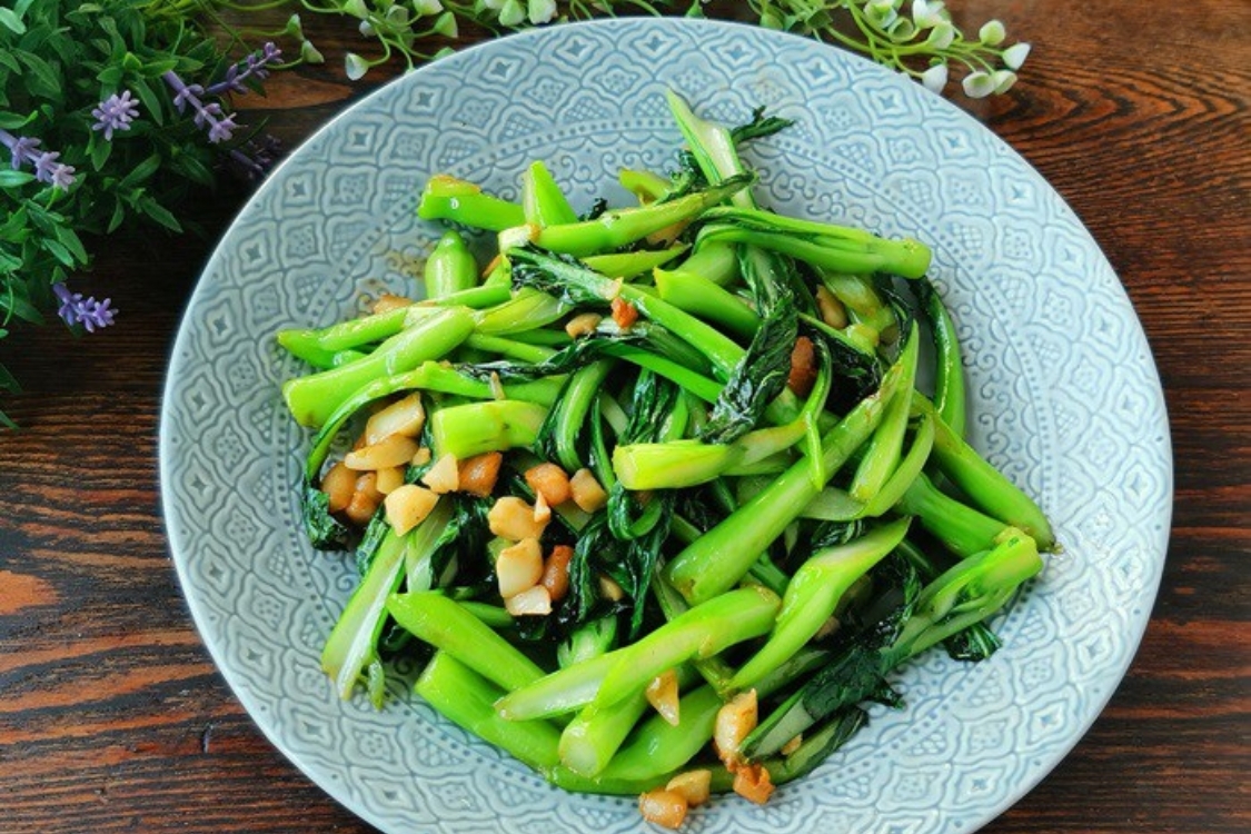 Rau cải ngọt xào