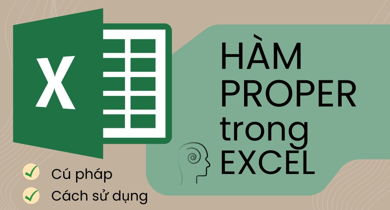 Hàm PROPER trong Excel (ảnh 1)