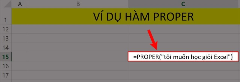 Hàm PROPER trong Excel (ảnh 5)