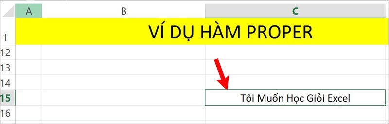 Hàm PROPER trong Excel (ảnh 6)