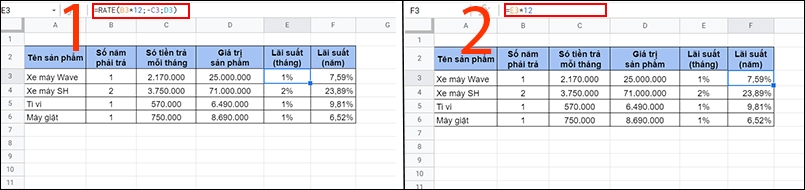 Hàm RATE (ảnh 5)