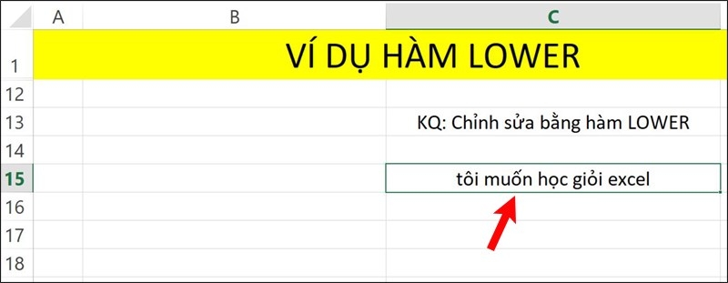 LOWER trong Excel (ảnh 5)