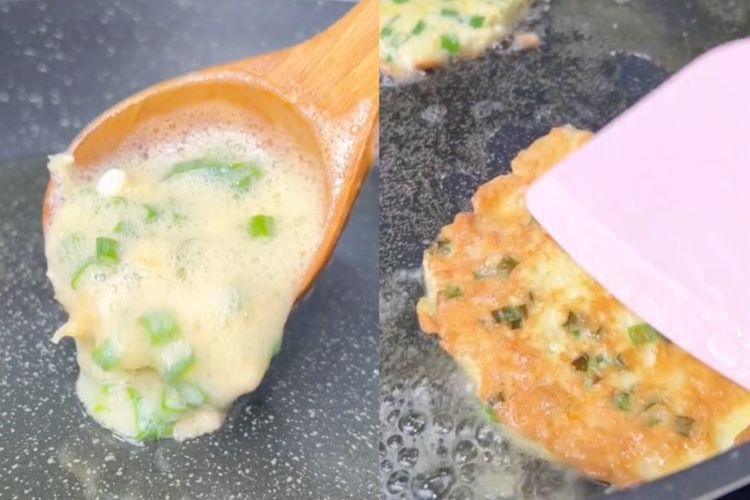 cách làm bánh trứng hành (hình 4)