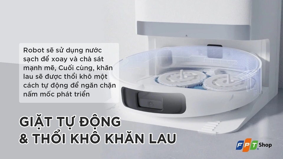 Sấy khô giẻ lau bằng khí nóng