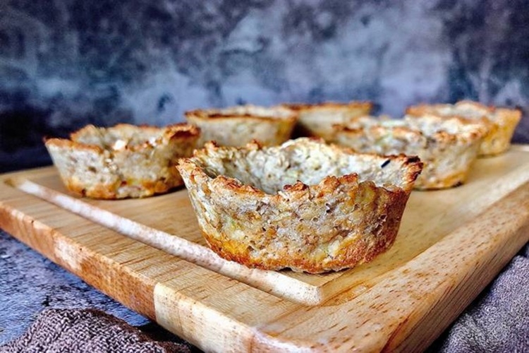 Cách làm bánh tart trứng phô mai yến mạch không gây béo bằng nồi chiên không dầu - Hình 3