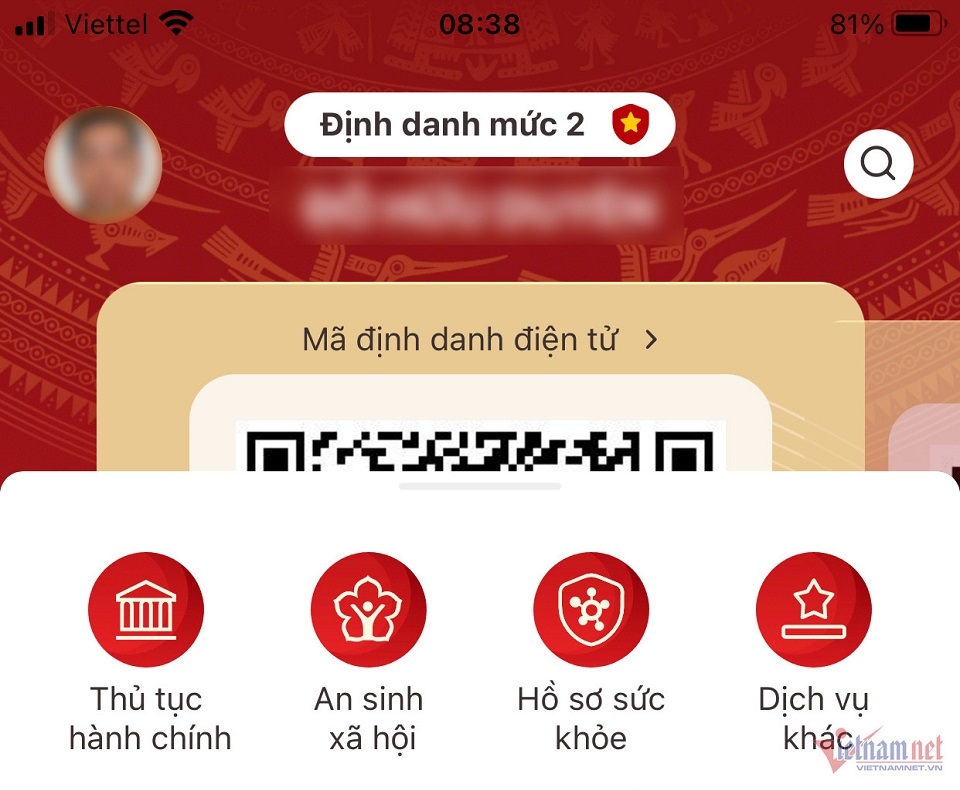 Tài khoản định danh điện tử mức 2