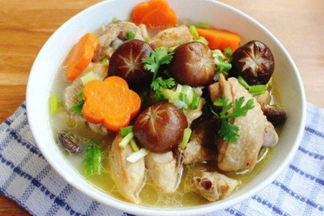 canh gà nấm hương - ảnh 5