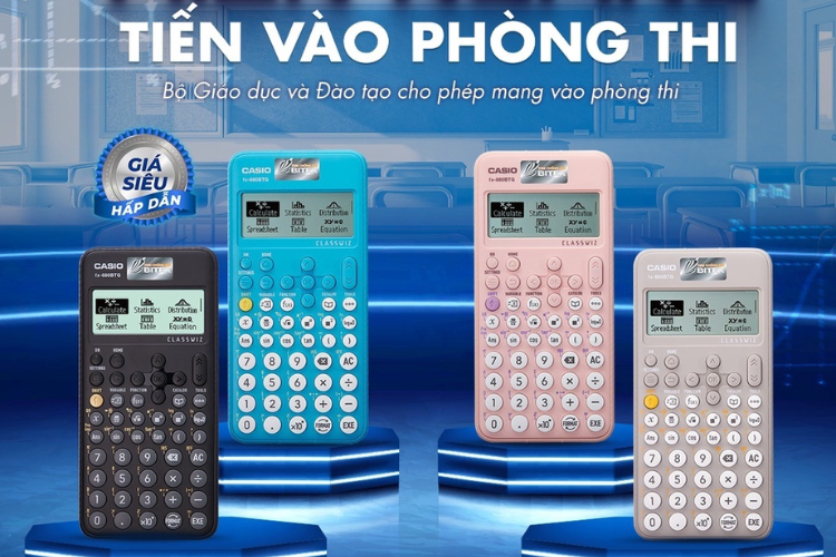 Máy tính Casio 880 có được mang vào phòng thi không?