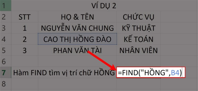 Hàm FIND (ảnh 5)