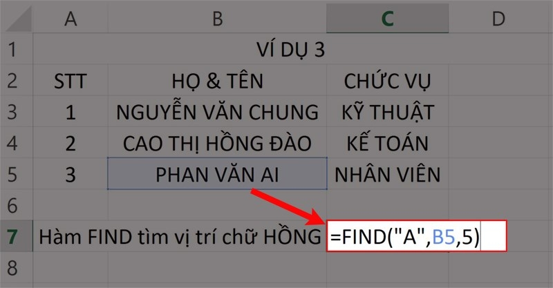 Hàm FIND (ảnh 7)