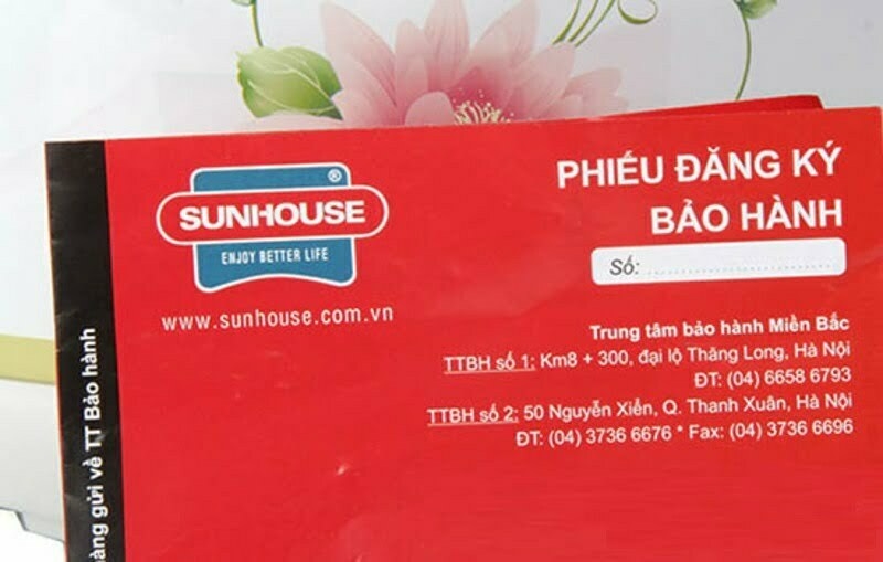 bảo hành Sunhouse 6