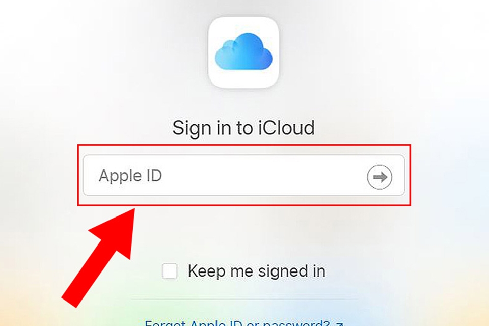 Các bạn truy cập vào iCloud.com