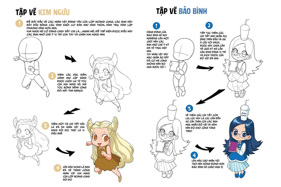 Vẽ anime 12 cung hoàng đạo nhanh chóng