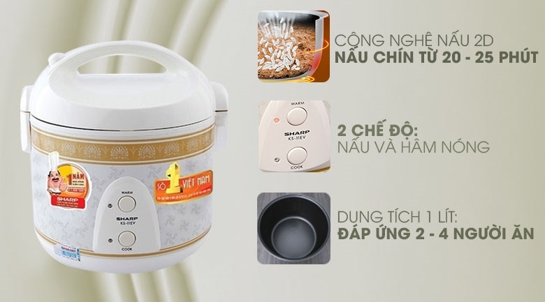 nồi cơm điện 1 lít (ảnh 5)