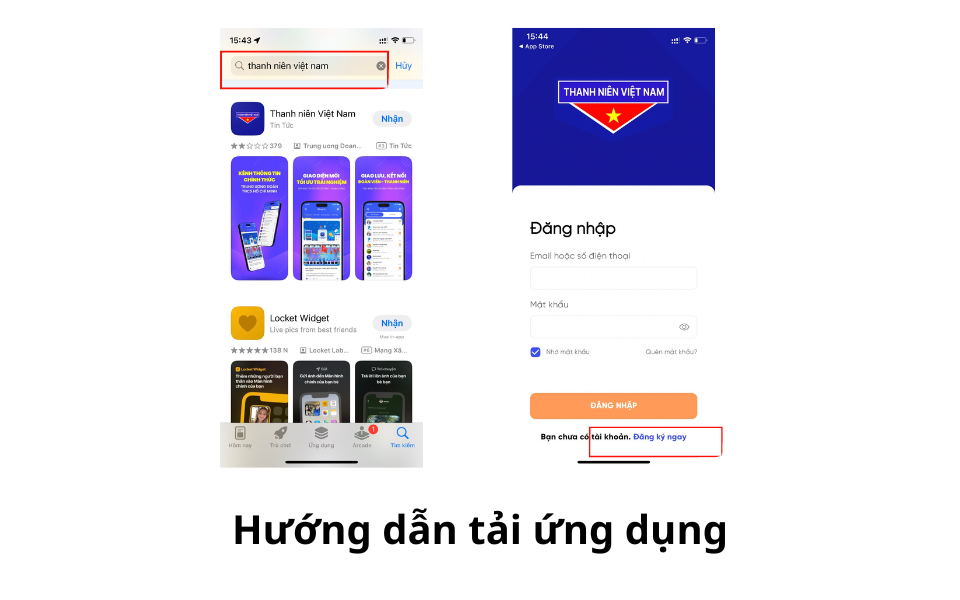 Hướng dẫn tải ứng dụng về điện thoại