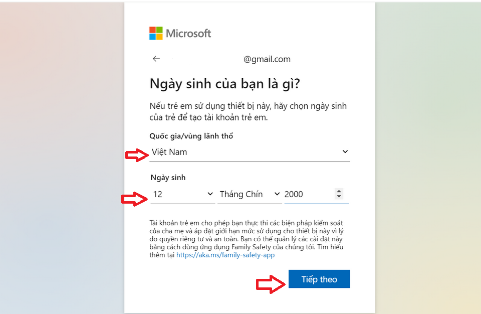 Điền các nội dung còn trống