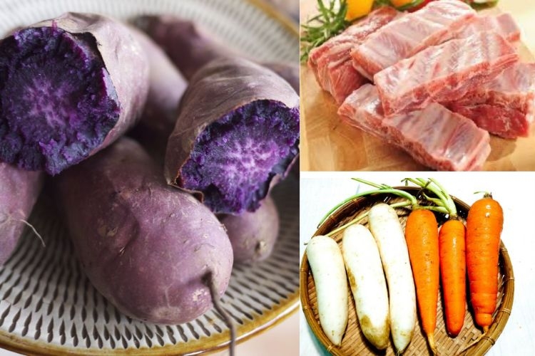 Cách làm bánh canh khoai lang tím (hình 1)