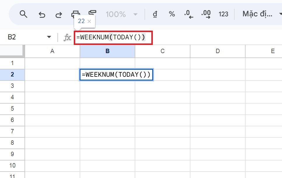 Hàm WEEKNUM là gì? Cách sử dụng hàm trong Google Sheets chi tiết 10