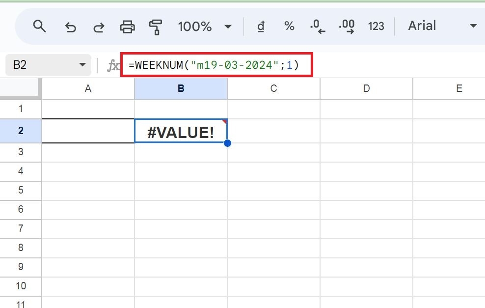 Hàm WEEKNUM là gì? Cách sử dụng hàm trong Google Sheets chi tiết 14