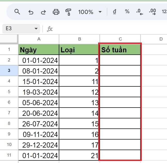 Hàm WEEKNUM là gì? Cách sử dụng hàm trong Google Sheets chi tiết