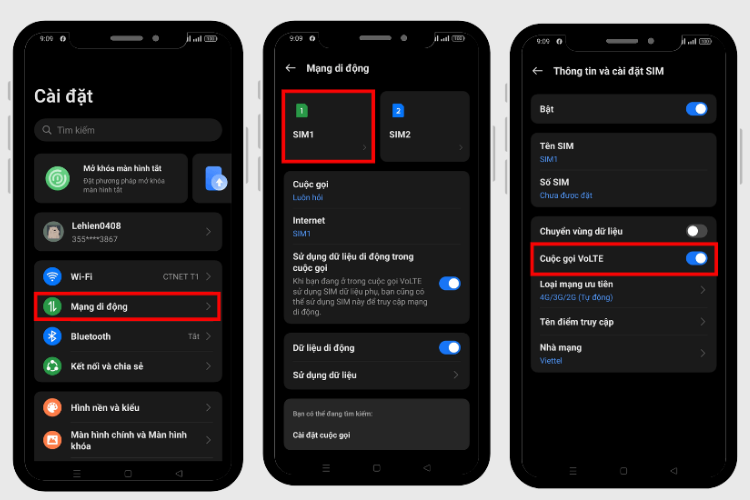 Kích hoạt VoLTE Viettel trên Android