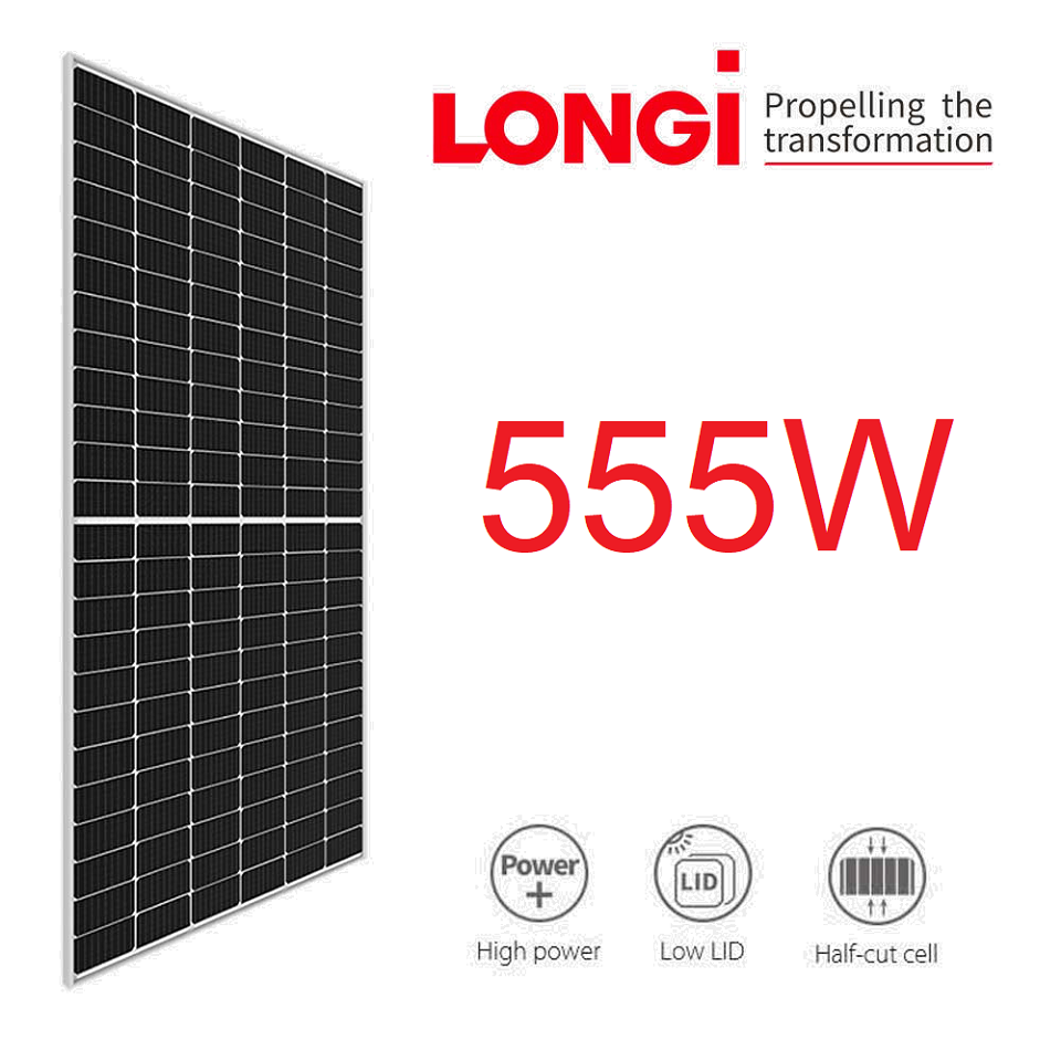 Tấm pin năng lượng mặt trời LONGI SOLAR 555W