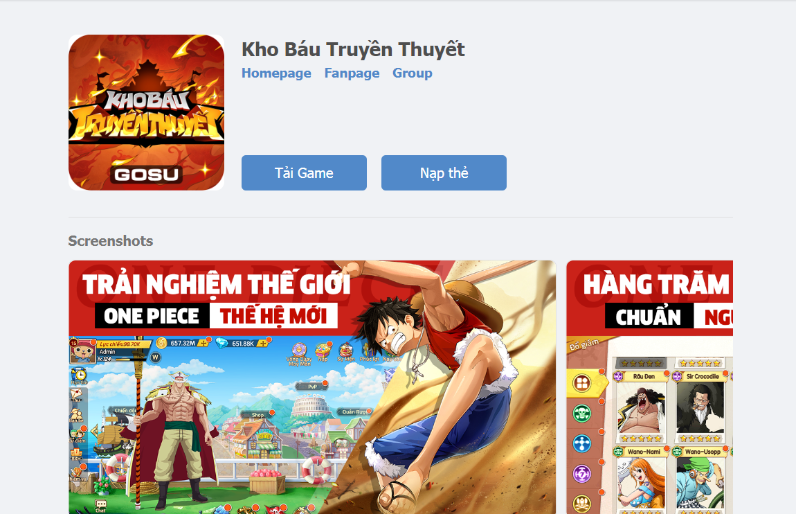 Giới thiệu Kho Báu Truyền Thuyết