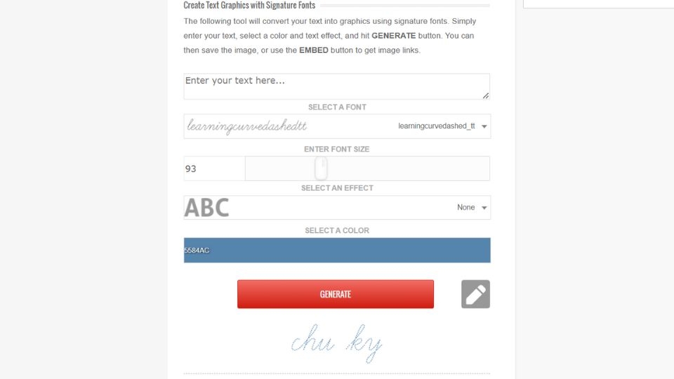 Phần mềm tạo chữ ký Font Meme