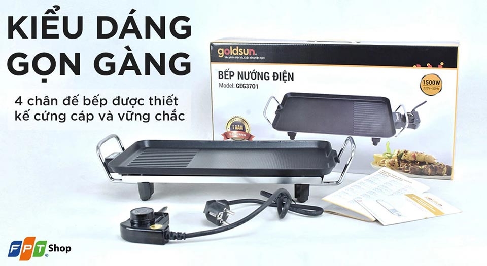 Bếp nướng điện Goldsun 1500W GEG3701