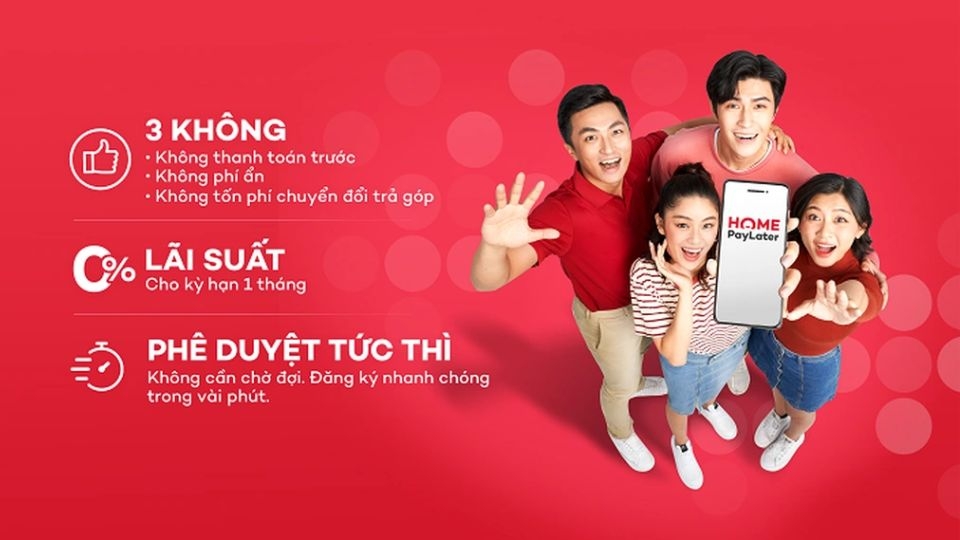 Trả góp qua Home PayLater