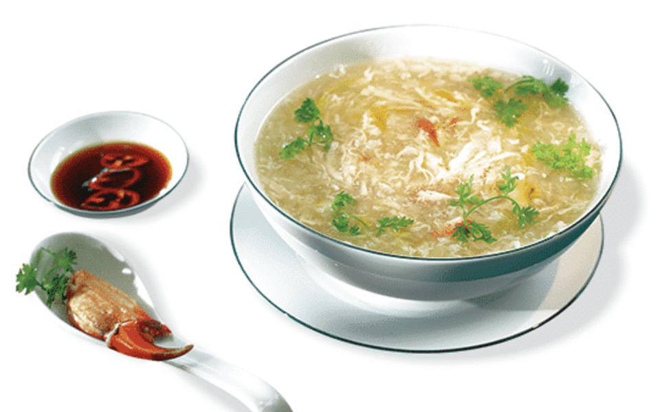 Món súp cua nấm tuyết