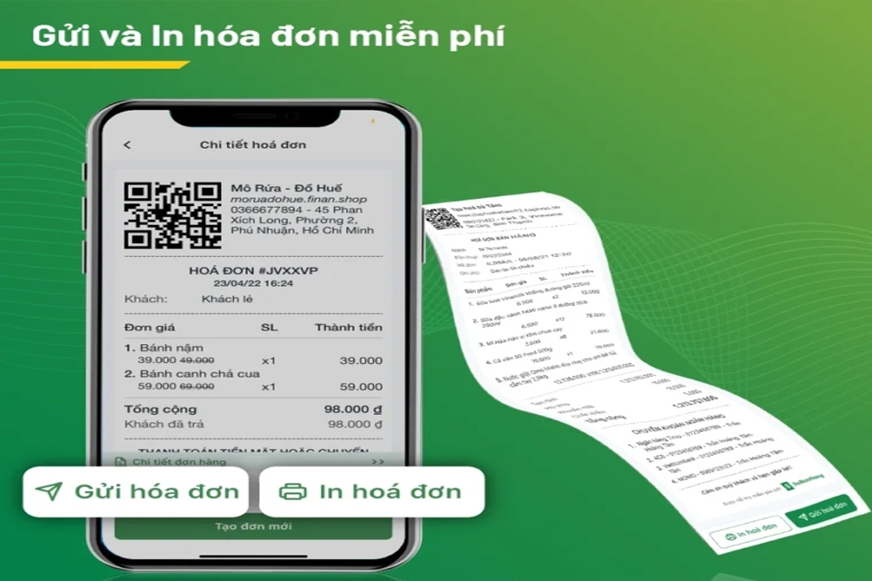 Phần mềm bán hàng có mẫu in hóa đơn Sổ Bán Hàng.