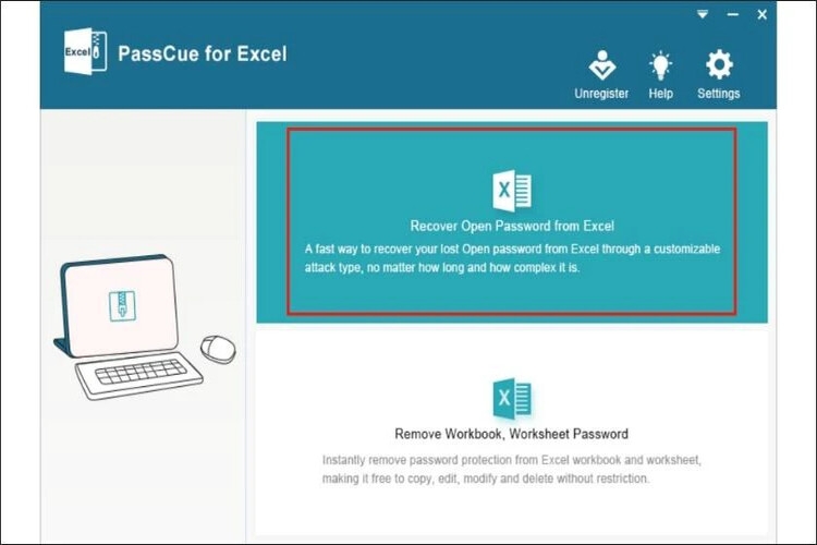 Dùng phần mềm để mở khóa file Excel