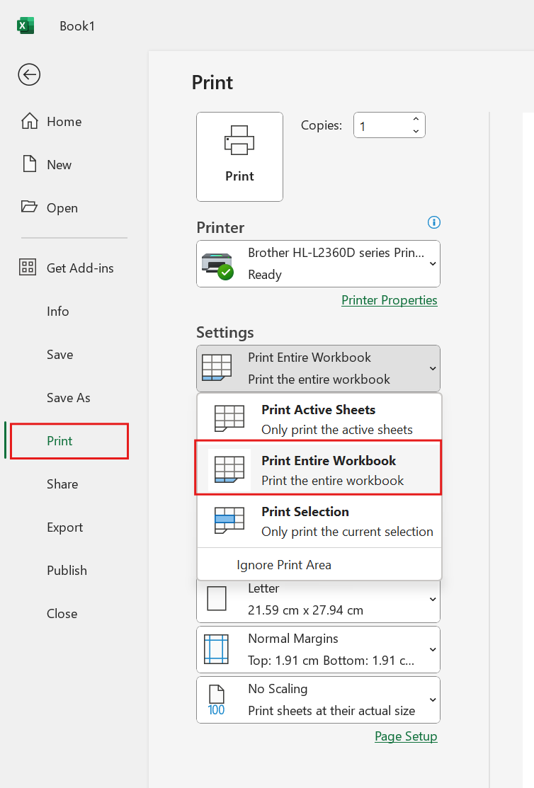 Cách in nhiều sheet trong Excel, in toàn bộ sheet như thế nào? 11