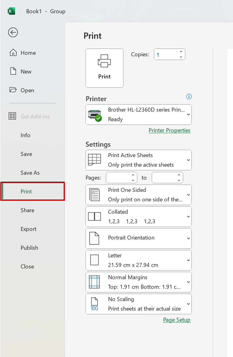 Cách in nhiều sheet trong Excel, in toàn bộ sheet như thế nào? 4
