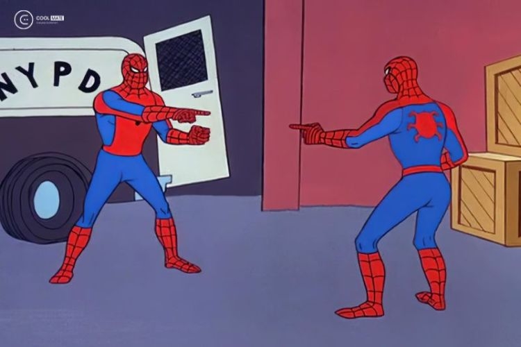 meme chỉ tay spider 1