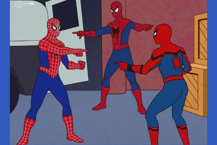 meme chỉ tay spider 2