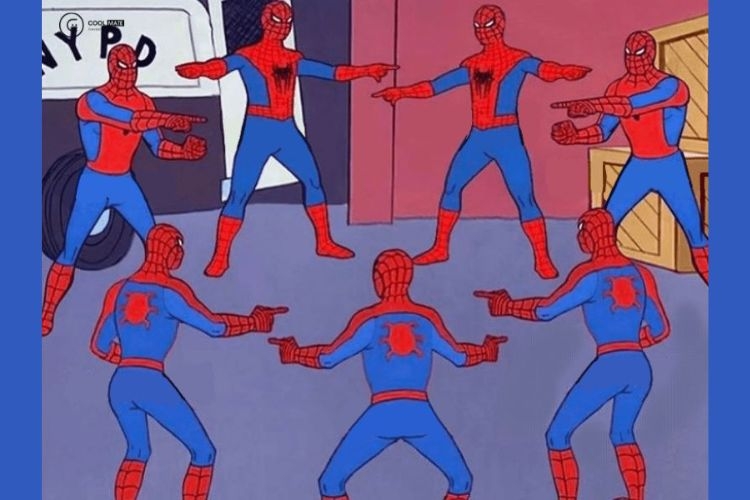 meme chỉ tay spider 3