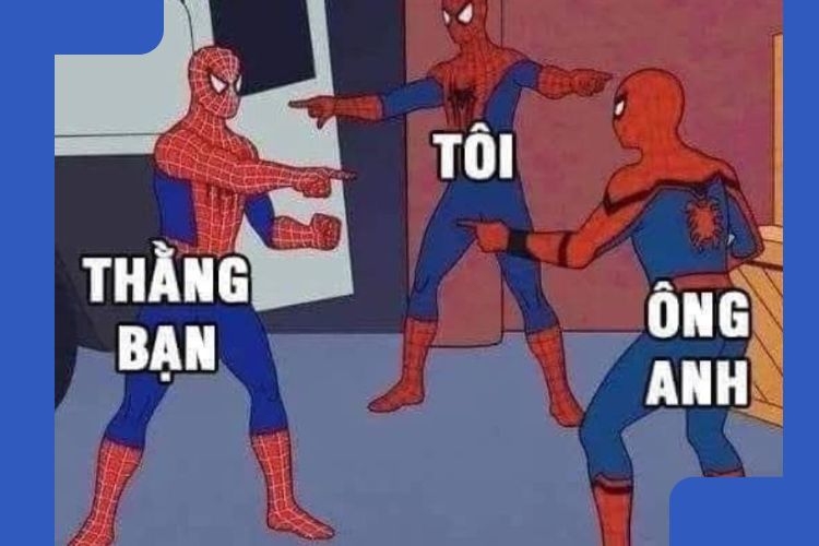 meme chỉ tay spider 5