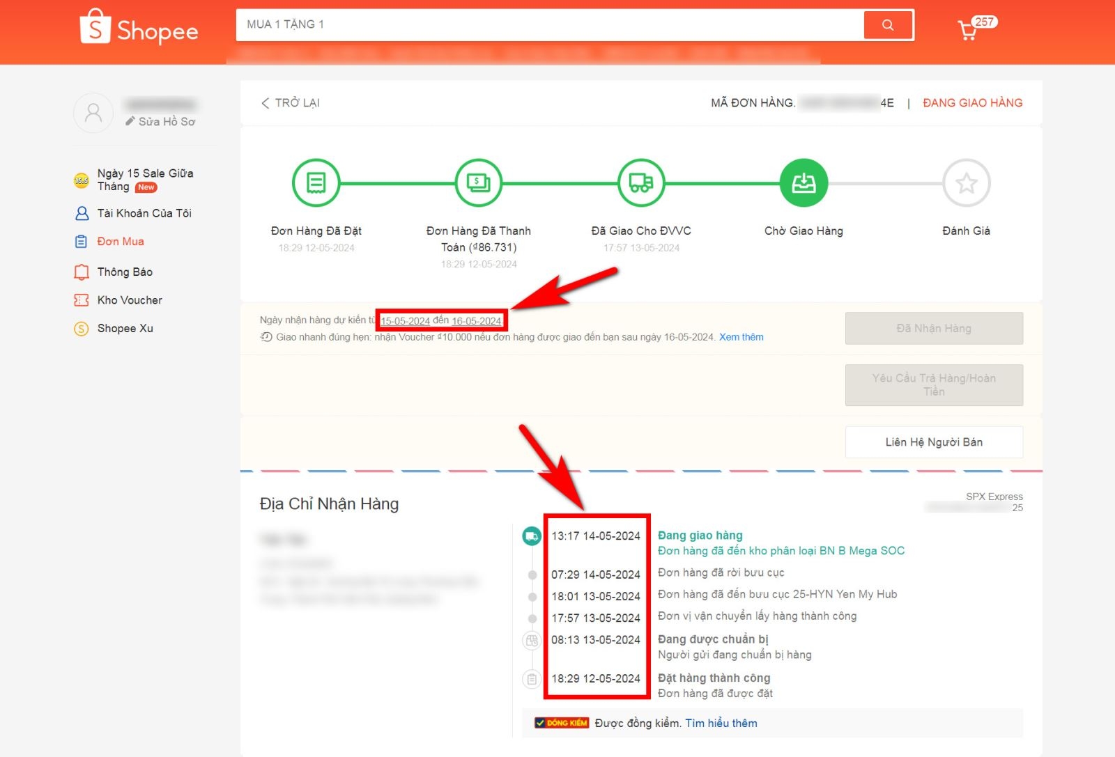 thời gian chuẩn bị hàng shopee 5