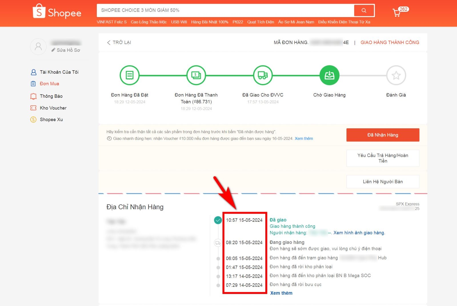 thời gian chuẩn bị hàng shopee 6