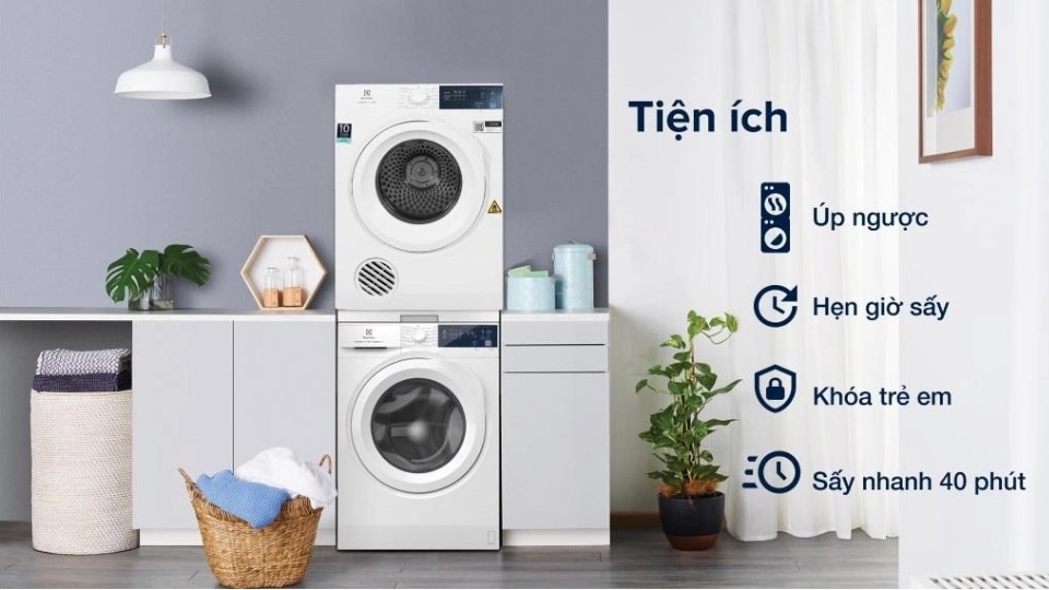 Đặc điểm nổi bật của máy sấy quần áo Electrolux