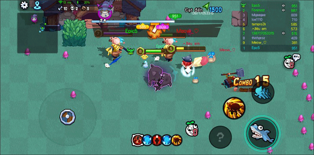 Đếm ngược hoang dã trong game 360mobi ngôi sao bộ lạc