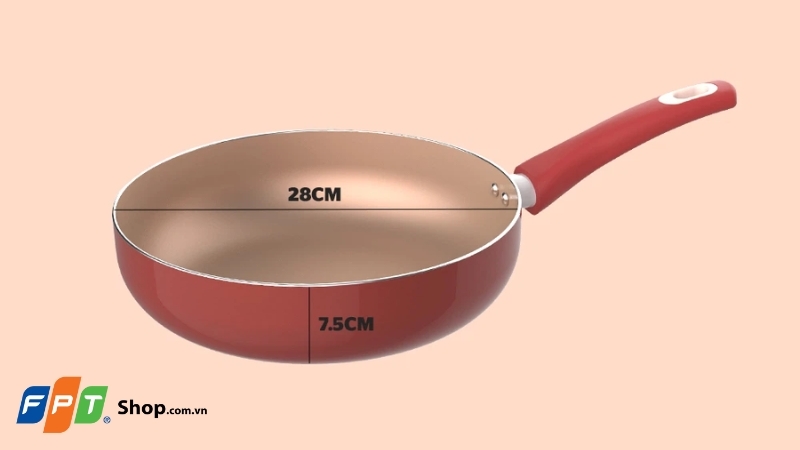 Mẫu chảo nhôm đa năng chống dính đáy từ Sunhouse SWP28MA