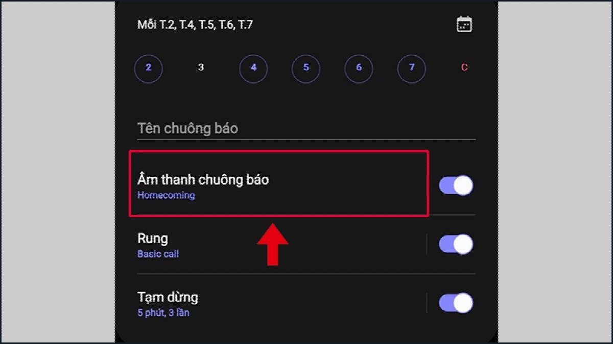 cách đặt báo thức trên điện thoại Samsung - hình 16